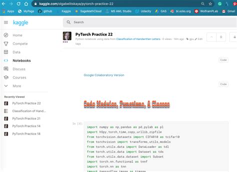 Kaggle Python Pytorch Data Notebooks Handwritten Letters Github Javascript Machine