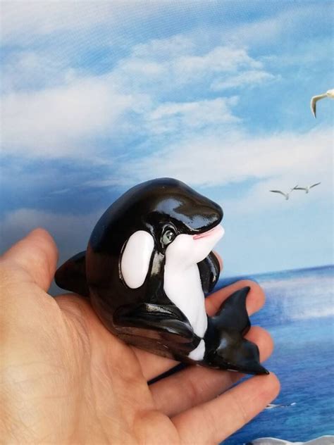 Orca Whale T Orca Figurine Cute Orca Etsy