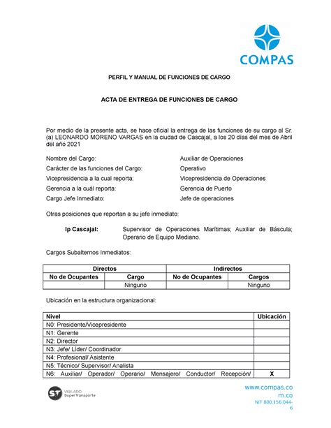 Modelo De Acta De Entrega De Cargo Assistente Administrativo Sexiz Pix