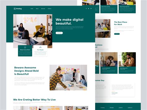 Digital Agency Website Design Uplabs