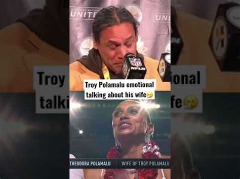 Troy Polamalu Emotional Talking About His Wife Shorts In Troy