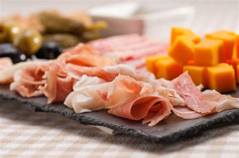 Assorted Cold Cut Platter Stock Photo Image Of Prosciutto 28381878