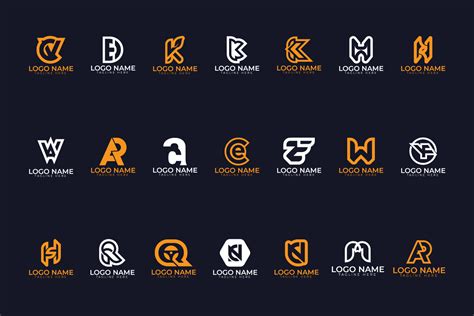 Monogram Letter Mark Logo Design Set Graphic By Nicermind · Creative
