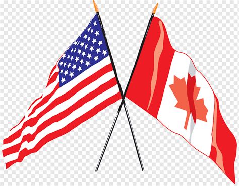 Usa Und Kanada Flagge Illustrationen Flagge Der Flagge Der Vereinigten