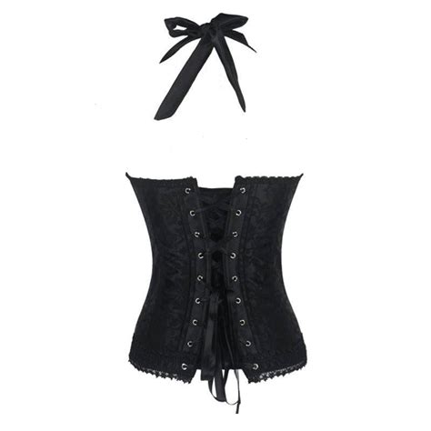 black corset busty babe of mine halter style 32 00