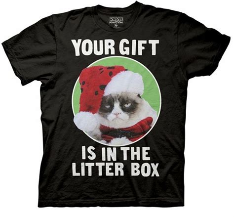 Grumpy Cat Your T Is In The Litter Box T Shirt Grumpy Cat Three