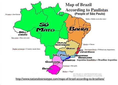 Regional Stereotypes In Brazil Geocurrents