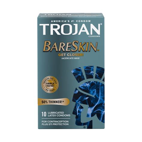 Trojan Bare Skin Lubricated Condoms 10