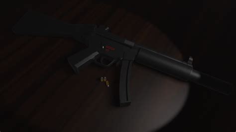 My Mp5sd Render With Two Different Lighting Style Rblender