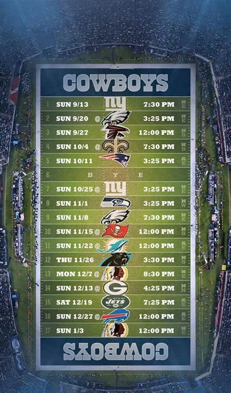 Dallas cowboys schedule | 2021 regular season. 1000+ images about Dallas Cowboys on Pinterest | Football, Tony romo and Super bowl