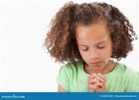 Cute Girl Praying Royalty Free Stock Images Image 22691929