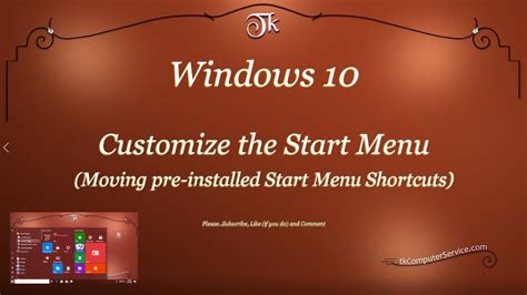 Windows 10 Customize The Start Menu Moving Pre Installed Start Menu