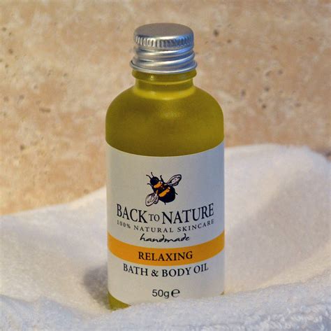 Relaxing Aromatherapy Bath And Body Oil By Back To Nature Skincare