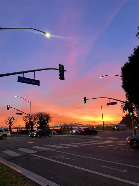 My Take On The Sunset In Long Beach Ca Last Night Rlongbeach