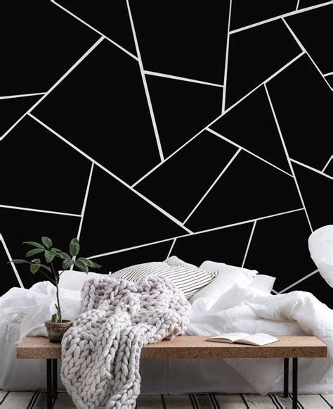 Buy Black White Geometric Glam 2 Wall Mural Free Us Shipping At