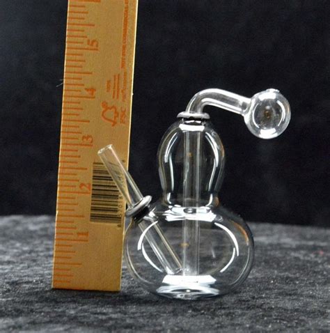 Glass Bottle Oil Burner Bubbler Pipe W Design Oil Wax