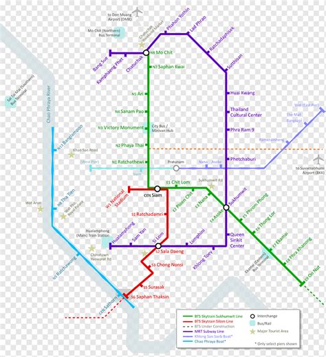 Khaosan Road Bts Skytrain Rail Transport Rapid Transit Bangkok Angle Transport Map Png Pngwing