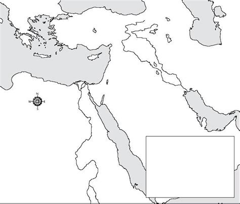 Blank Middle East Map With Borders