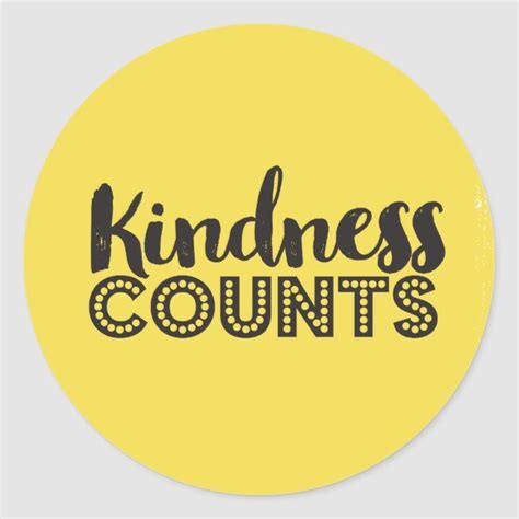 Kindness Counts Stickers Zazzle