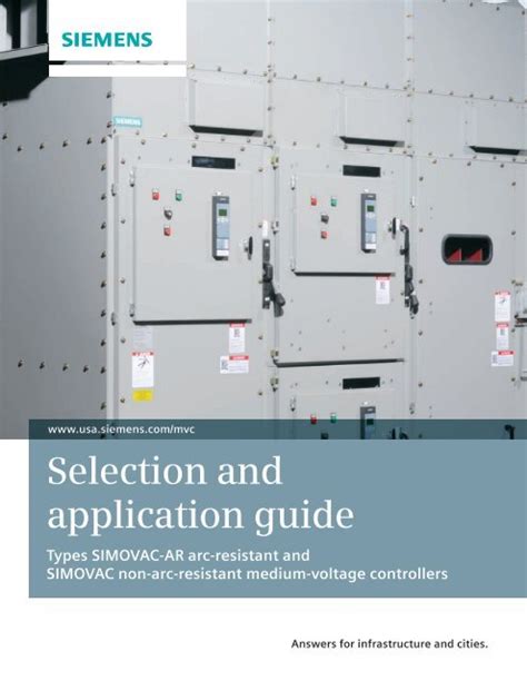 Selection And Application Guide Types Simovac Ar Arc Siemens