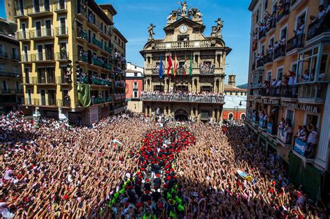 San Fermin Festivals Running Of The Bulls In Pamplona Photos Image
