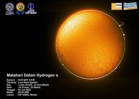 Matahari Dalam Hydrogen Alpha Oif Umsu