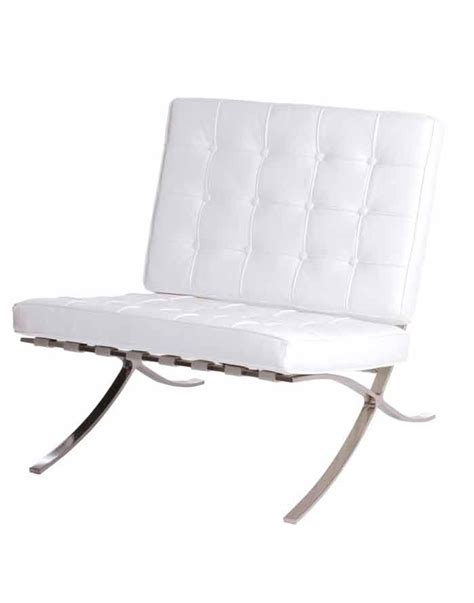 The barcelona chair, which is otherwise referred to as pavilion chair was designed by mies van der rohe in the year 1929 for the german pavilion. Replica Barcelona Chair - White Zuca