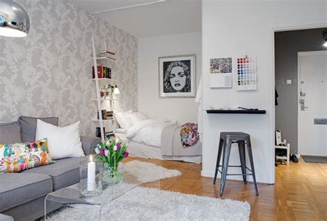 10 Small One Room Apartments Featuring A Scandinavian Décor