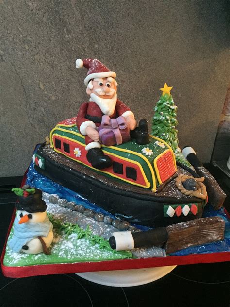 More images for tom cruise christmas cake » Canal boat I have made | Boat cake, Christmas cake, Cake