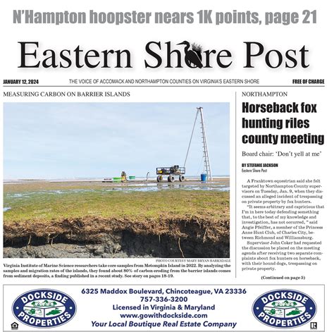 Eastern Shore Post | January 12, 2024 - Eastern Shore Post