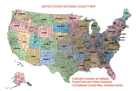 Usa County World Globe Editable Powerpoint Maps For Sales And