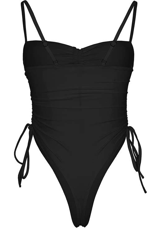 ioiom womens sexy high waisted one piece swimsuit tummy control bathing suit