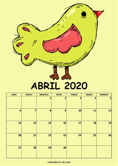 Calendario Abril 2020 Dibujo Pajaros Winnie The Pooh Disney Characters