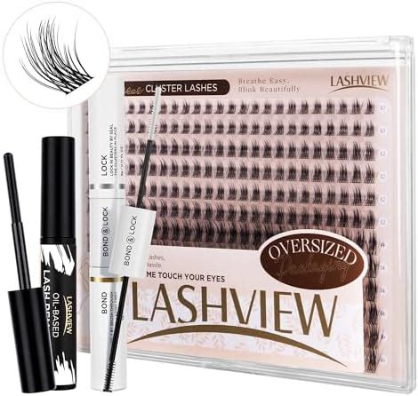 Amazon Com Lashview Cluster Lashes Pcs Diy Cluster Eyelash Extensions Natural Look Super