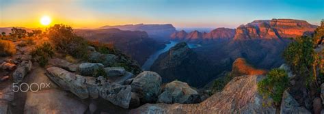 From500px — Three Rondavels And Blyde River Canyon At Sunset