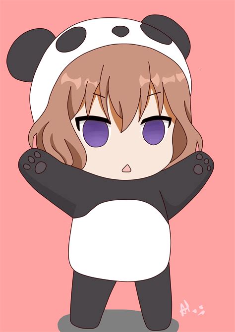 Chibi Character From Anime Tv Series Blends Panda Anime Girl Chibi