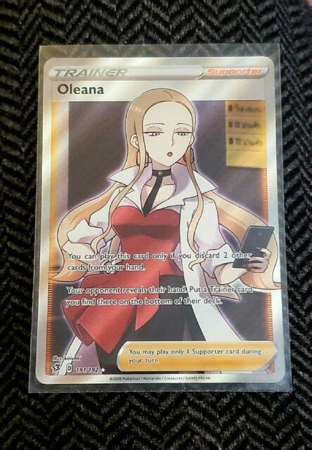 Pokemon Card Japanese Oleana Sr 105096 S2 Holo Full Art Mint Ebay
