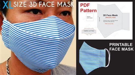 How To Make A 3d Face Mask Free Pattern