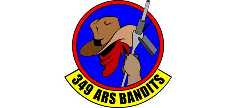 349 ARS Bandits Full Color Patch- McConnell 349 ARS Bandits Full Color with velcro