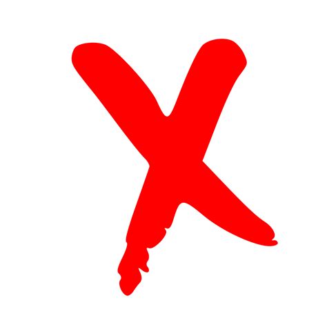 Red X Mark Png Clip Art Library