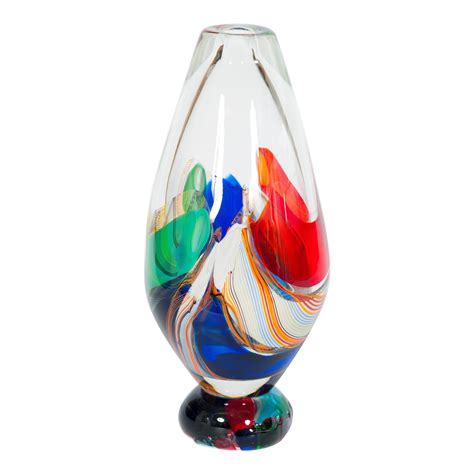 Blown Murano Glass Vase By Romano Dona At 1stdibs