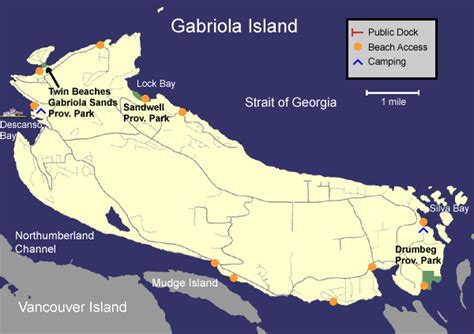 Gabriola Island Map The Gulf Islands Guide