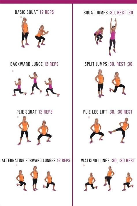 Easy Leg Workouts Without Equipment Leg Workout Workouts Without
