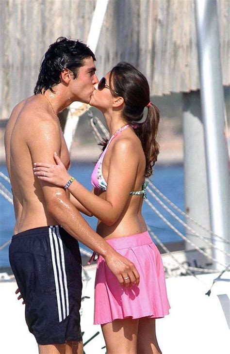 Kaká Kissing His Wife Caroline