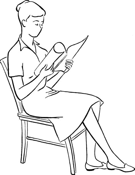 How To Draw A Woman Sitting In A Chair Smith Thenterage