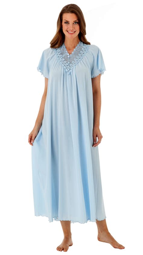 Women S Long Embroidered Lace Nightgown Shadowline