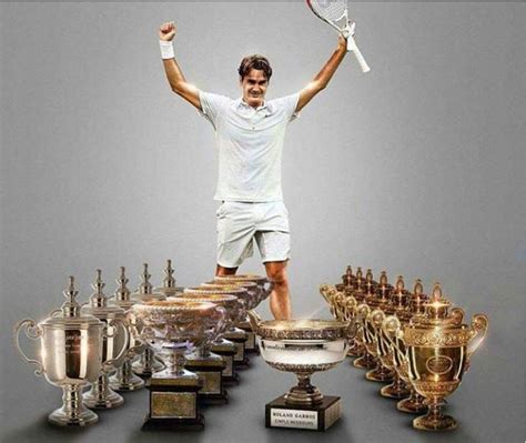 Roger Federers Trophies Of Grand Slam Roger Federer Tennis