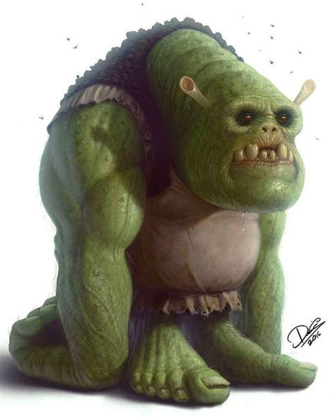 Shrek As A Monster Drawing By Dctattooswe Instagram Shrek