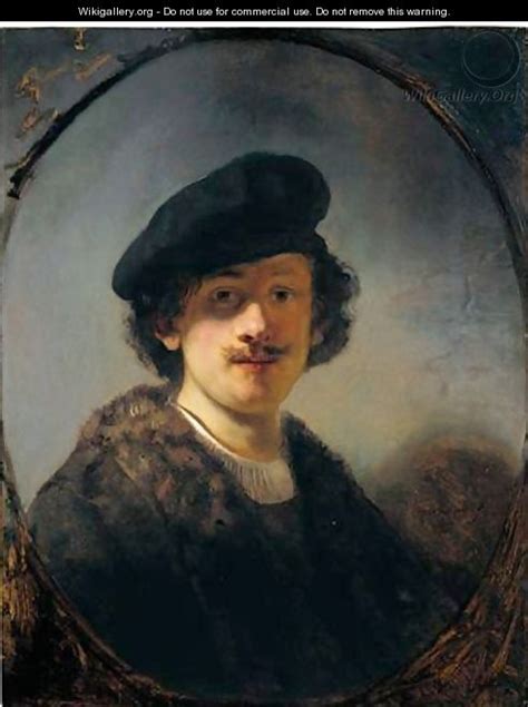 Self Portrait With Shaded Eyes Rembrandt Van Rijn