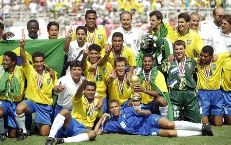 1994 World Champions Brazil Dennis Bergkamp Roberto Baggio Brazil